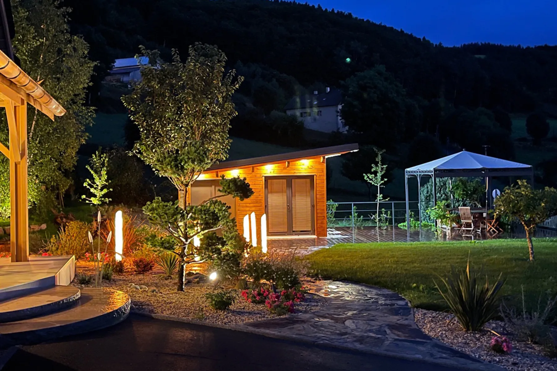 Pool house — maison à ossature bois Orlhac